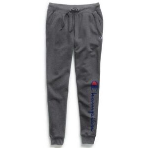 NWT Champion Women’s Fleece Granite Heat Joggers with Logo Size Small